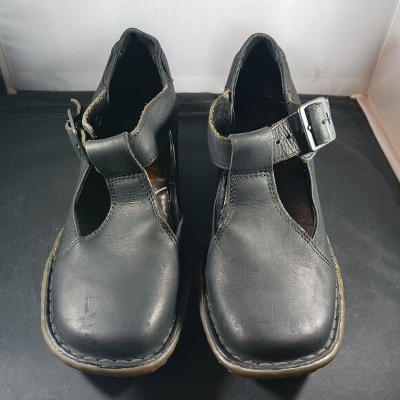 Vintage Dr. Martens POLLEY Mary Jane’s Heel Black Leather size 6M - Picture 1 of 13